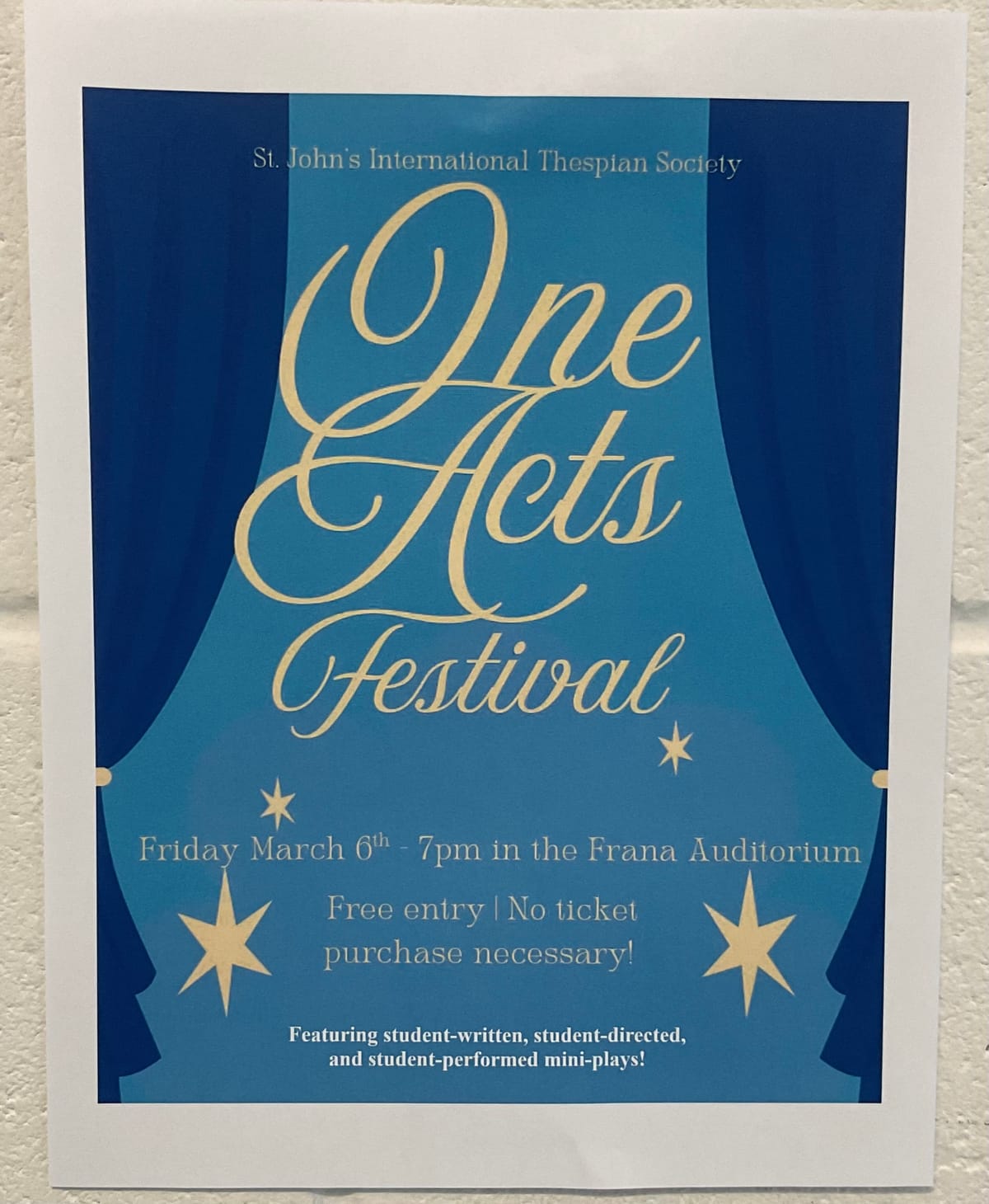 One Act Play Festival— The Inside Scoop
