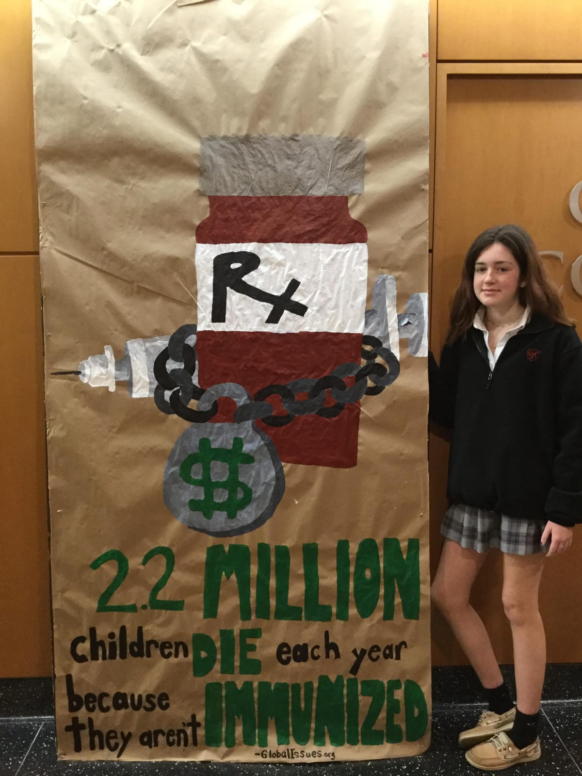 Students illustrate effects of poverty around campus