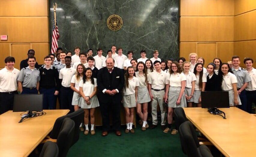 Sophomore Scholars meet with senior judge