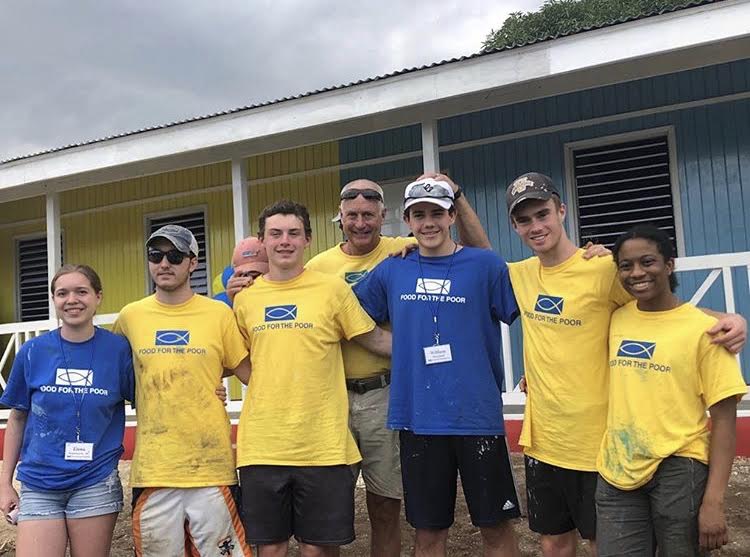 SJC families build a school in Jamaica