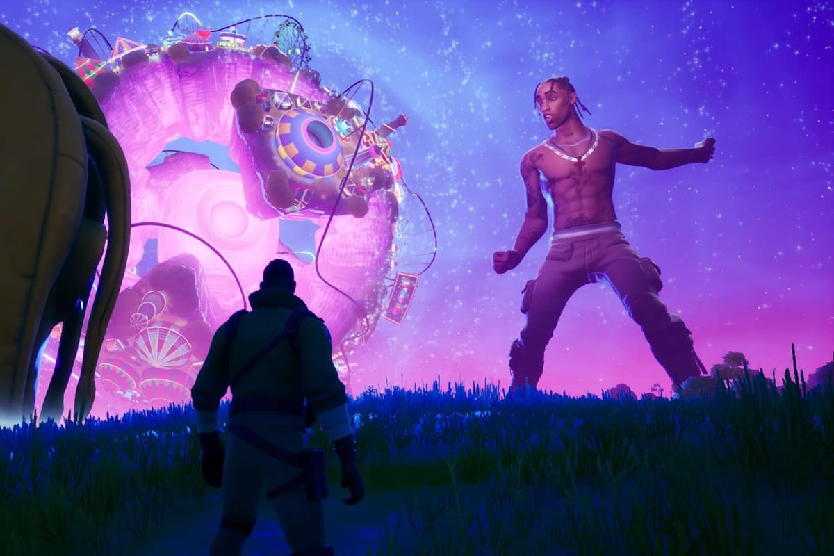 Travis Scott does concert on Fortnite