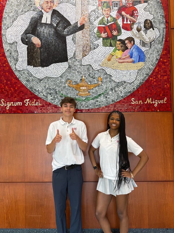 President Dominick Brothers and Vice President Sala Queen