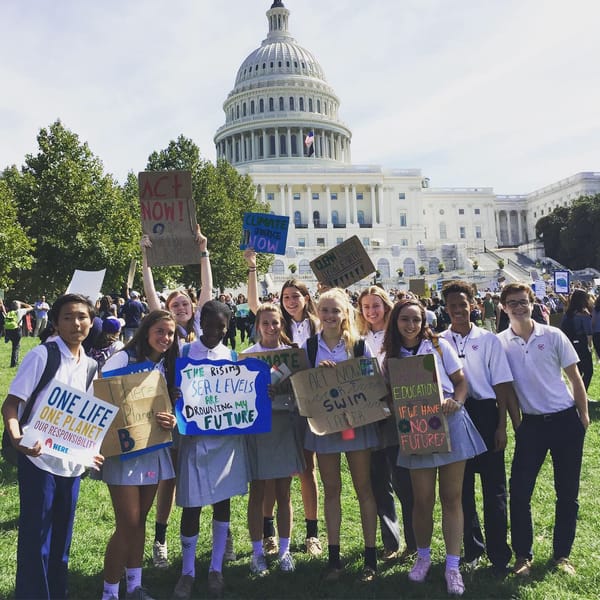 SJC students participate in prayer service and climate march