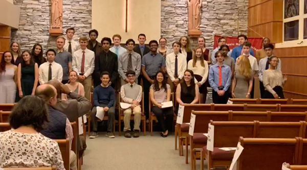 Video: Tri-M inducts new members and honorees