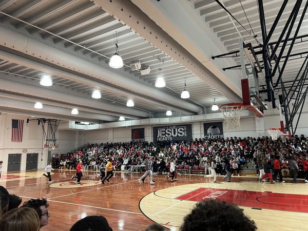 SJC Pep Rally celebrates winter sports teams